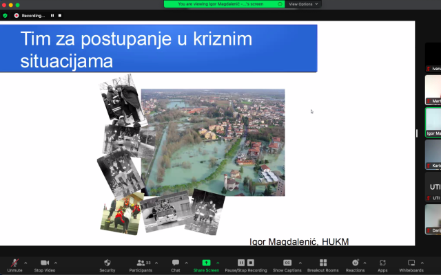 Održana online edukacija Timova za postupanje u kriznim situacijama